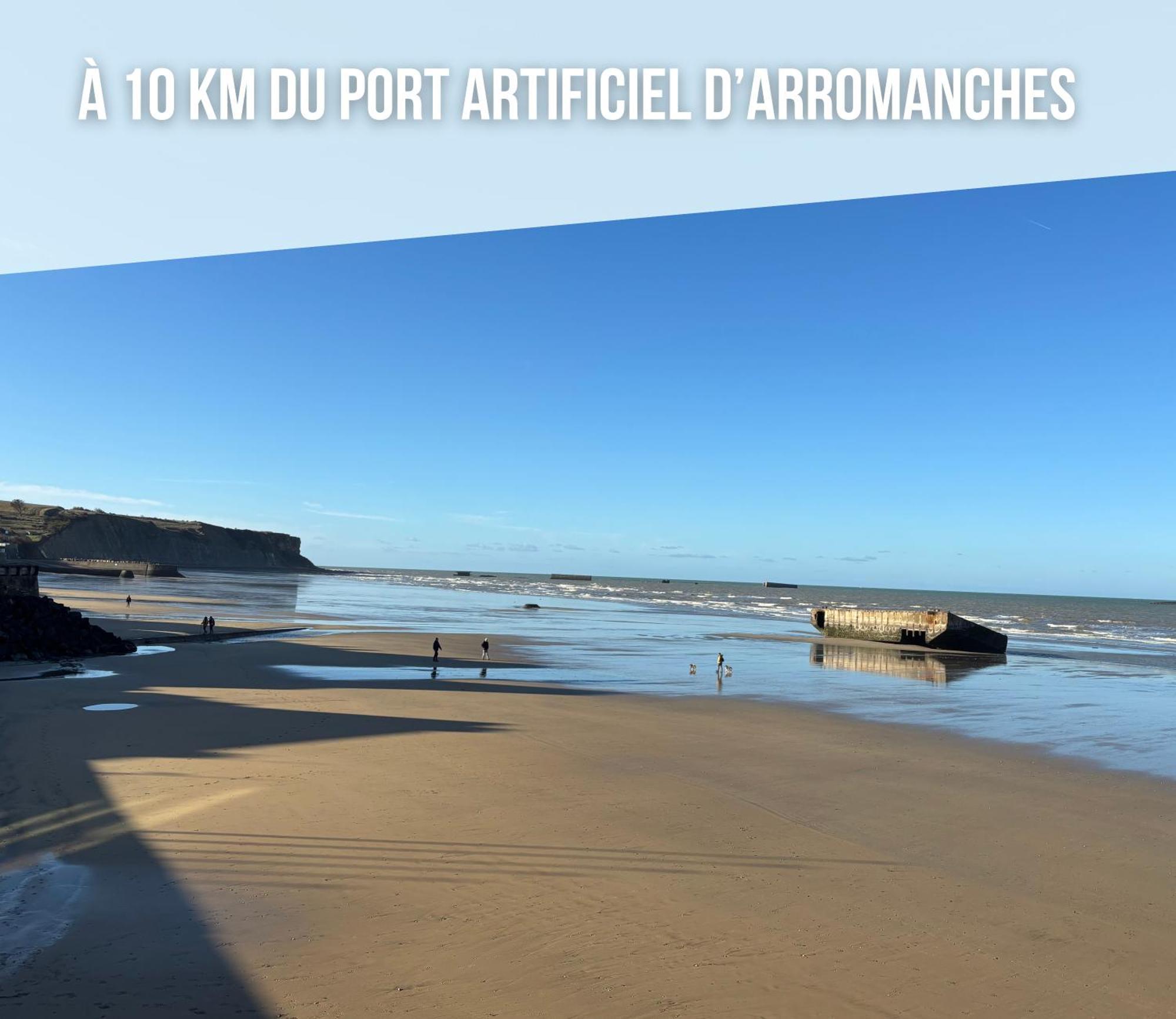 Commes Les Douves Duplex 5 Personnes Lumineux Avec Jardin Et Terrasse Amenagee , Vue Sur Chateau A 5Mn De La Mer, Proche Omaha Beach Et Bayeux מראה חיצוני תמונה